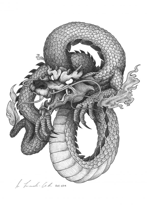 Detail Chinese Dragon / Occult Art