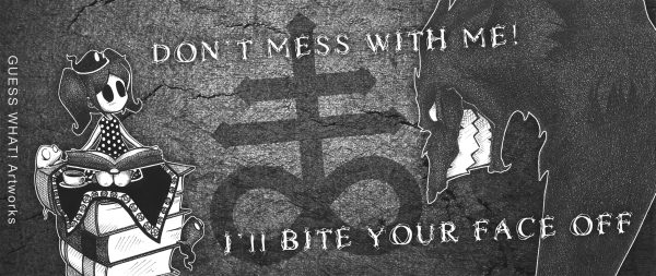 Tasse Motivdetail Migh Is Right / Occult Art