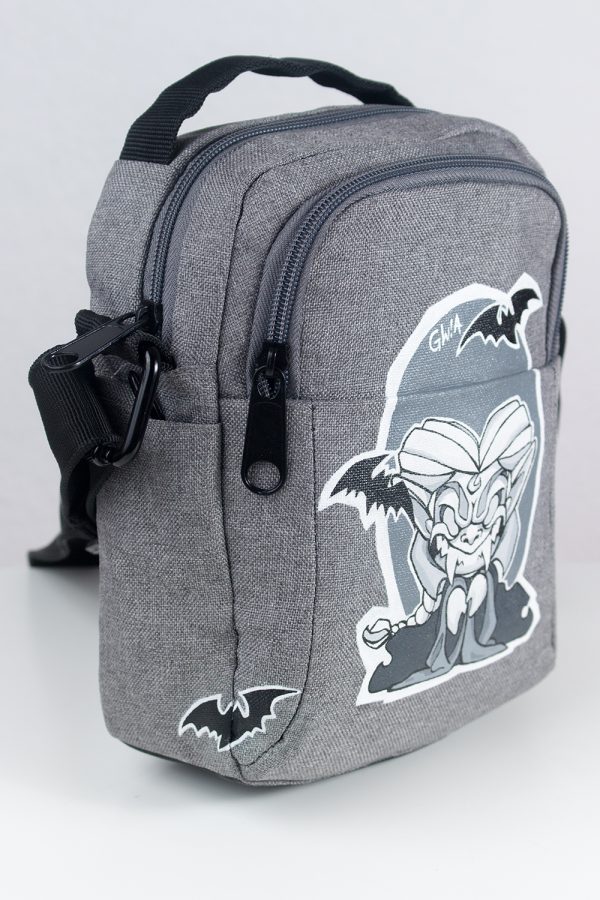 handbemalte Schultertasche “Vampir/Dracula” Seite